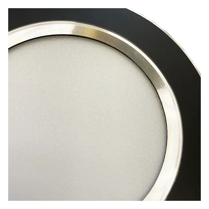 LED infälld belysning LED/7,5W/230V 4000K svart/silver