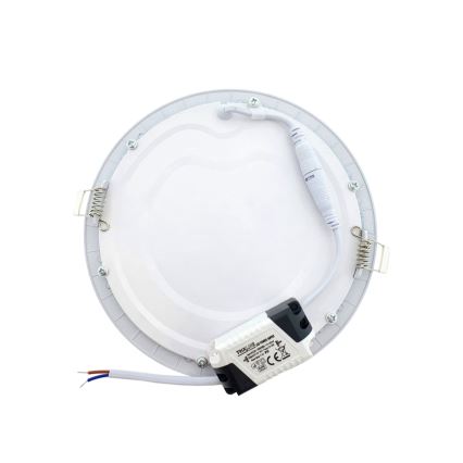 LED infälld belysning QTEC LED/12W/230V 6500K diameter 16,7 cm