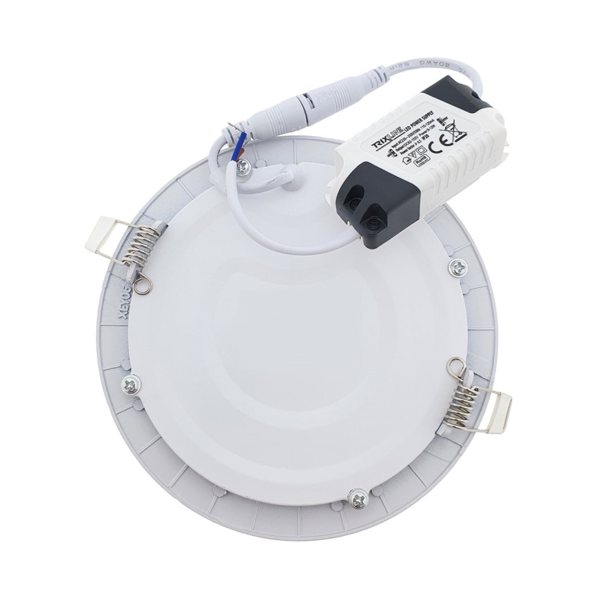 LED infälld belysning QTEC LED/18W/230V 6500K diameter 22 cm