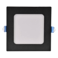 LED infälld belysning RIGEL LED/4,8W/230V 4000K 11,8x11,8 cm svart