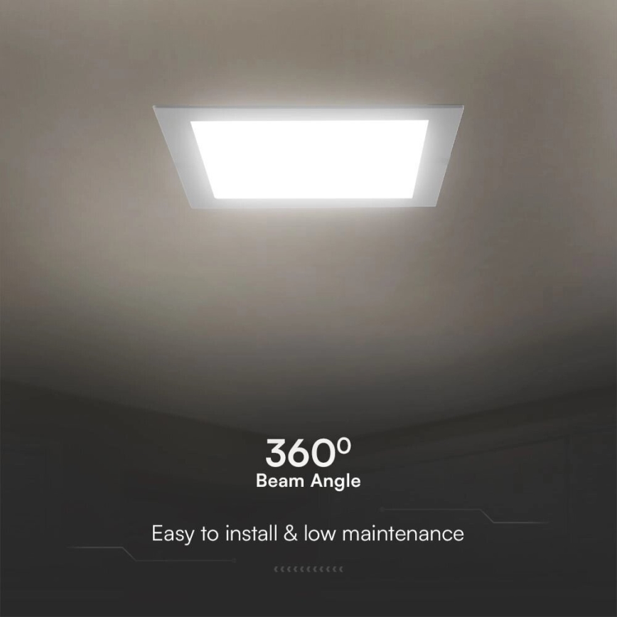 LED infälld belysning SAMSUNG CHIP LED/3W/230V 4000K 9x9 cm vit