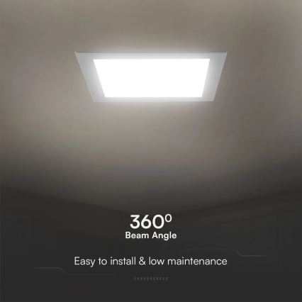 LED infälld belysning SAMSUNG CHIP LED/3W/230V 6500K 9x9 cm vit