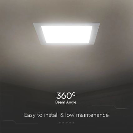 LED infälld belysning SAMSUNG CHIP LED/6W/230V 4000K 12x12 cm vit