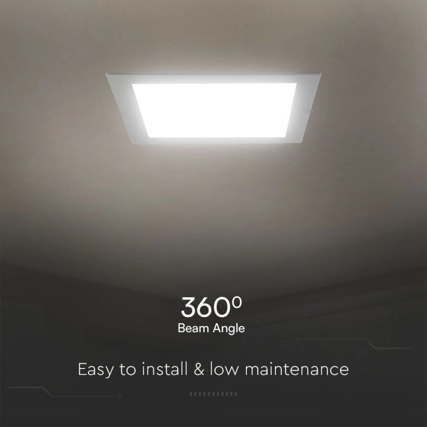 LED infälld belysning SAMSUNG CHIP LED/6W/230V 4000K 12x12 cm vit