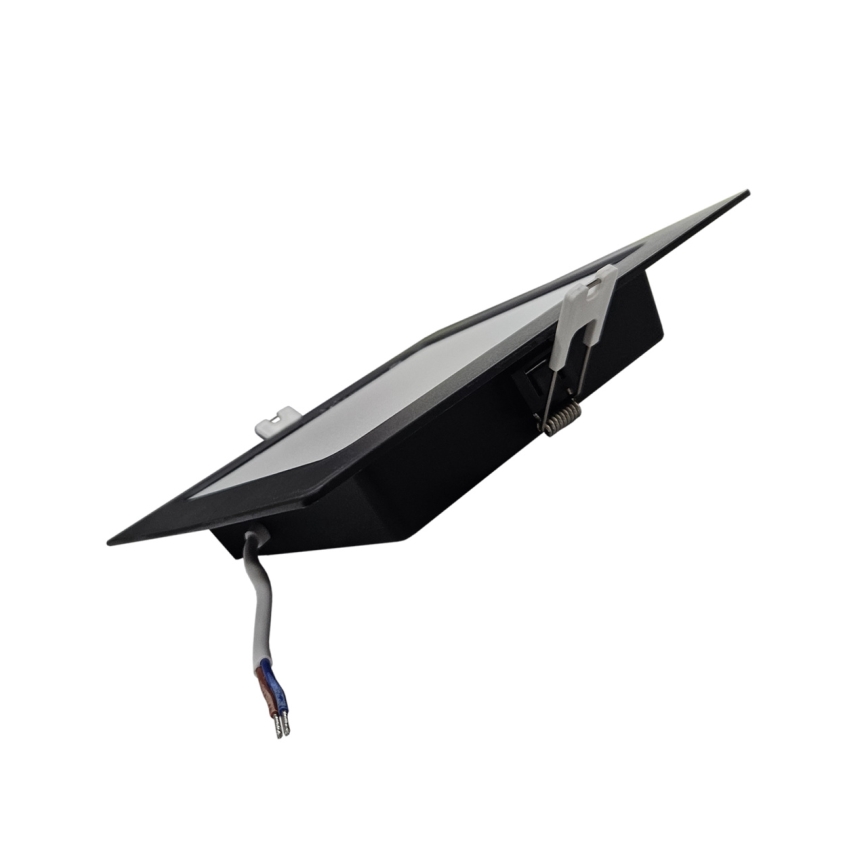 LED infälld belysning SQUARE LED/12W/230V 4000K 17x17 cm svart