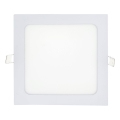 LED infälld belysning SQUARE LED/15W/230V 4200K 18,8x18,8 cm vit