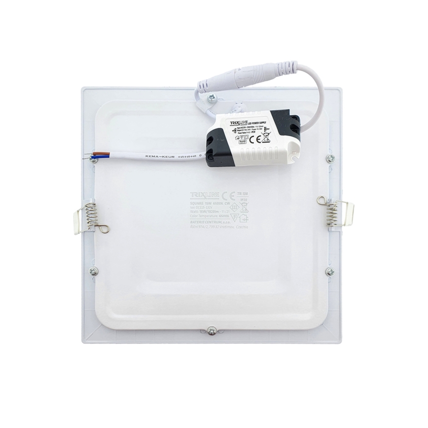 LED infälld belysning SQUARE LED/15W/230V 6500K 18,8x18,8 cm vit