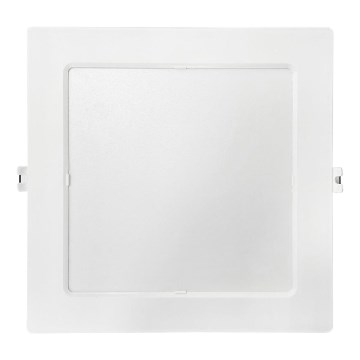 LED infälld belysning SQUARE LED/18W/230V 4000K 22x22 cm vit