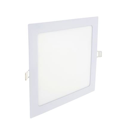 LED infälld belysning SQUARE LED/18W/230V 6500K 22x22 cm vit