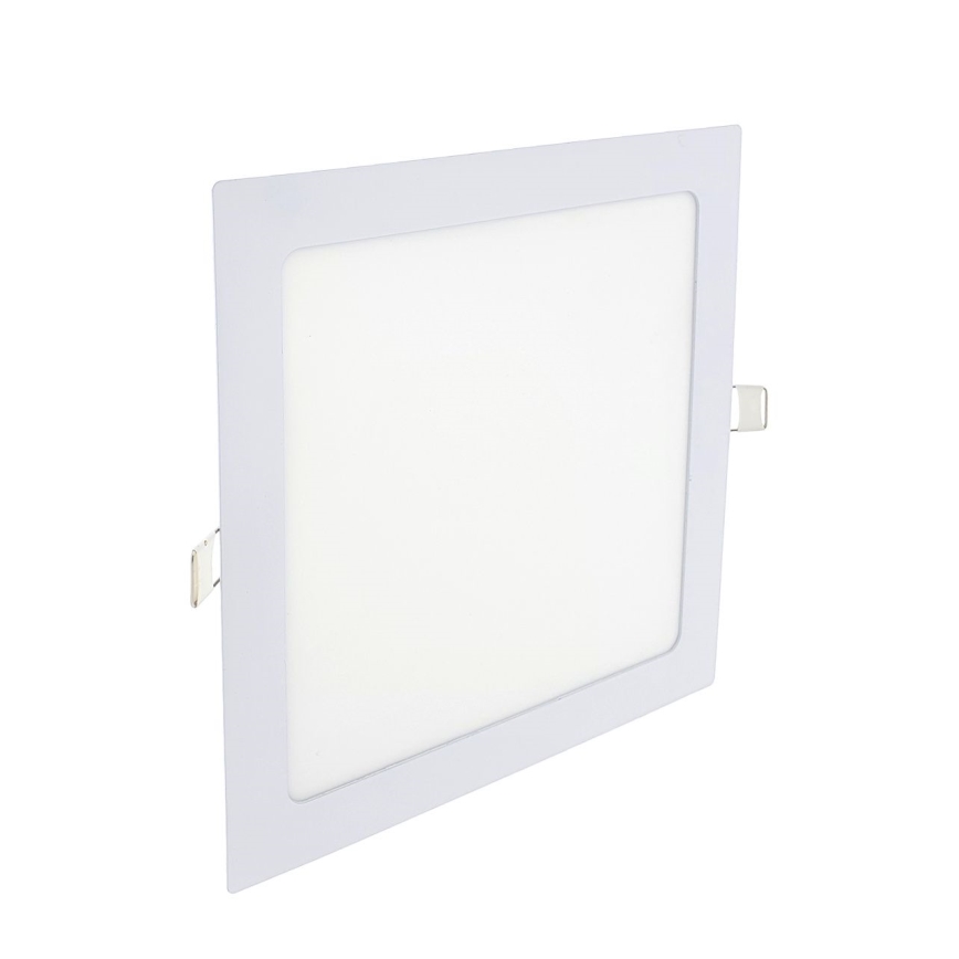 LED infälld belysning SQUARE LED/18W/230V 6500K 22x22 cm vit