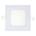 LED infälld belysning SQUARE LED/6W/230V 4200K 11,8x11,8 cm vit