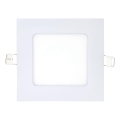 LED infälld belysning SQUARE LED/6W/230V 6500K 11,8x11,8 cm vit