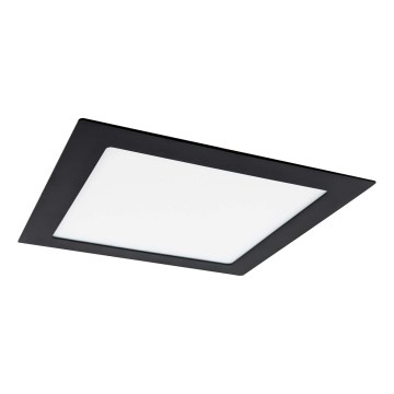 LED infälld belysning VEGA LED/12W/230V 2900/3900/5800K 17,5x17,5 cm svart