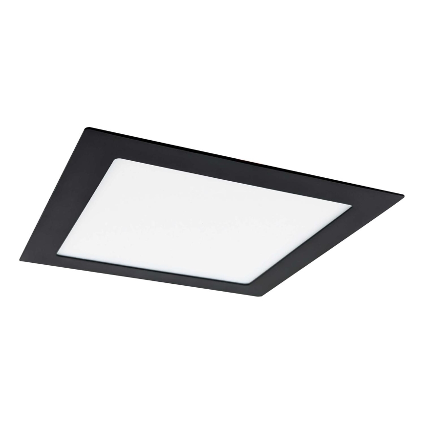 LED infälld belysning VEGA LED/12W/230V 2900/3900/5800K 17,5x17,5 cm svart