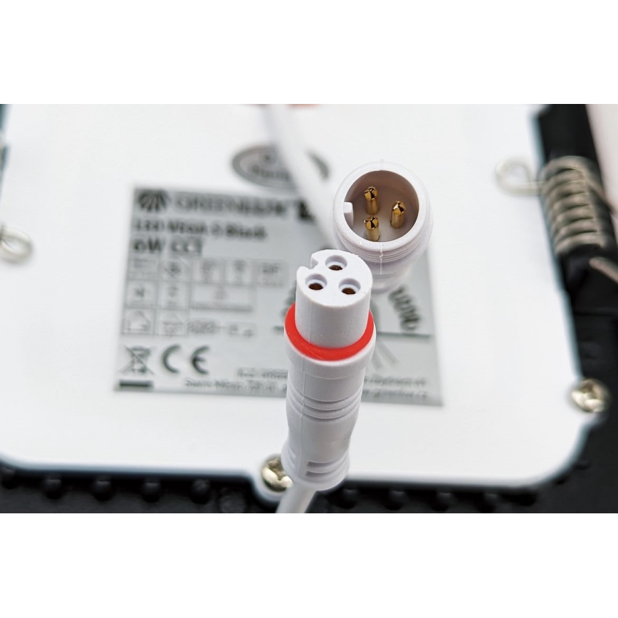 LED infälld belysning VEGA LED/18W/230V 2900/3900/5800K diameter 22,5 cm svart