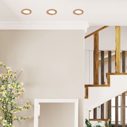 LED infälld belysning WOODY SPOT LED/12,5W/230V 4000K ek ø 16 cm