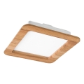 LED infälld belysning WOODY SPOT LED/17W/230V 3000K ek 18,5x18,5 cm
