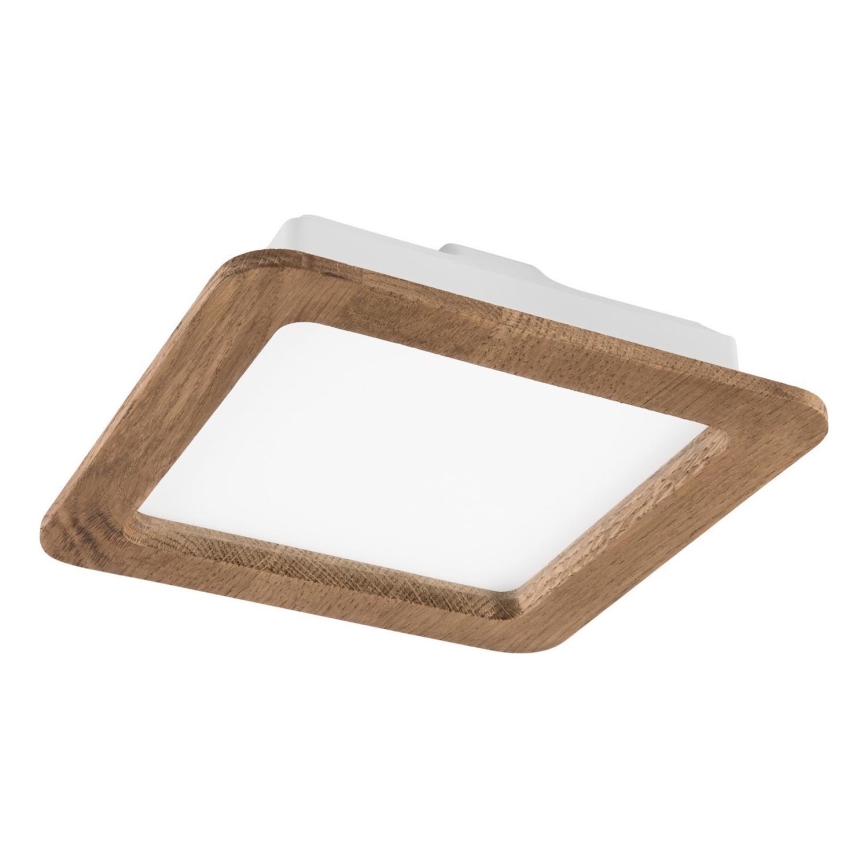 LED infälld belysning WOODY SPOT LED/17W/230V 3000K valnöt 18,5x18,5 cm