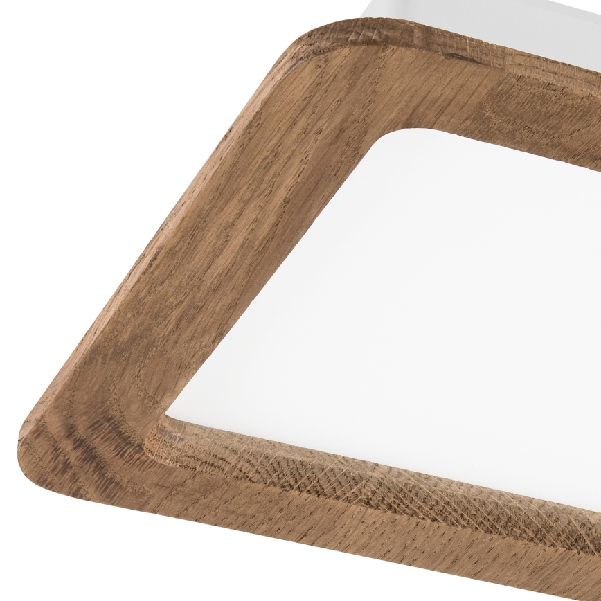 LED infälld belysning WOODY SPOT LED/17W/230V 3000K valnöt 18,5x18,5 cm