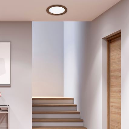 LED infälld belysning WOODY SPOT LED/23,5W/230V 4000K körsbär ø 23,5 cm