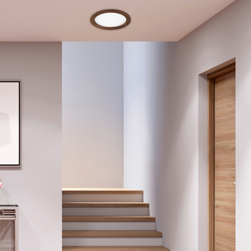 LED infälld belysning WOODY SPOT LED/23,5W/230V 4000K körsbär ø 23,5 cm