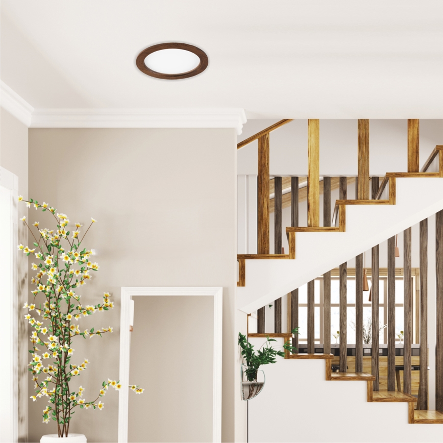 LED infälld belysning WOODY SPOT LED/23,5W/230V 4000K körsbär ø 23,5 cm