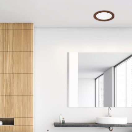 LED infälld belysning WOODY SPOT LED/23,5W/230V 4000K körsbär ø 23,5 cm