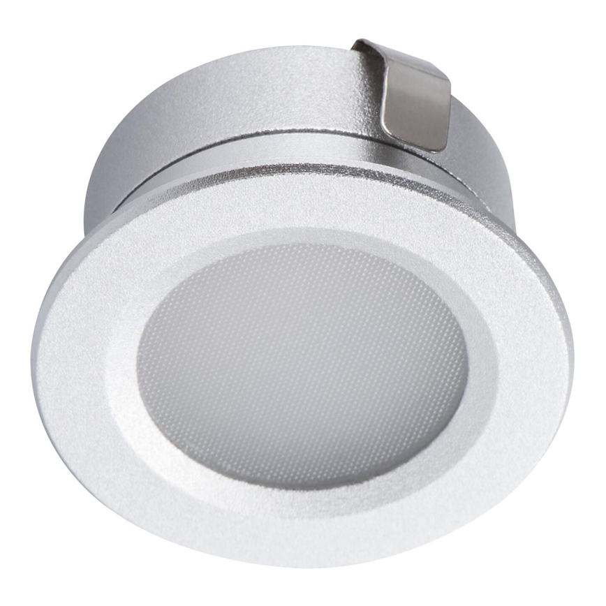 LED infälld lampa för utomhusbruk IMBER LED/1W/12V 4000K diameter 3 cm 40 lm IP65 silver