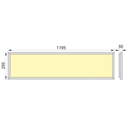 LED infälld panel OREGA PLUS 120 LED/40W/230V 4000K IP40
