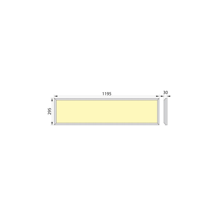LED infälld panel OREGA PLUS 120 LED/40W/230V 4000K IP40