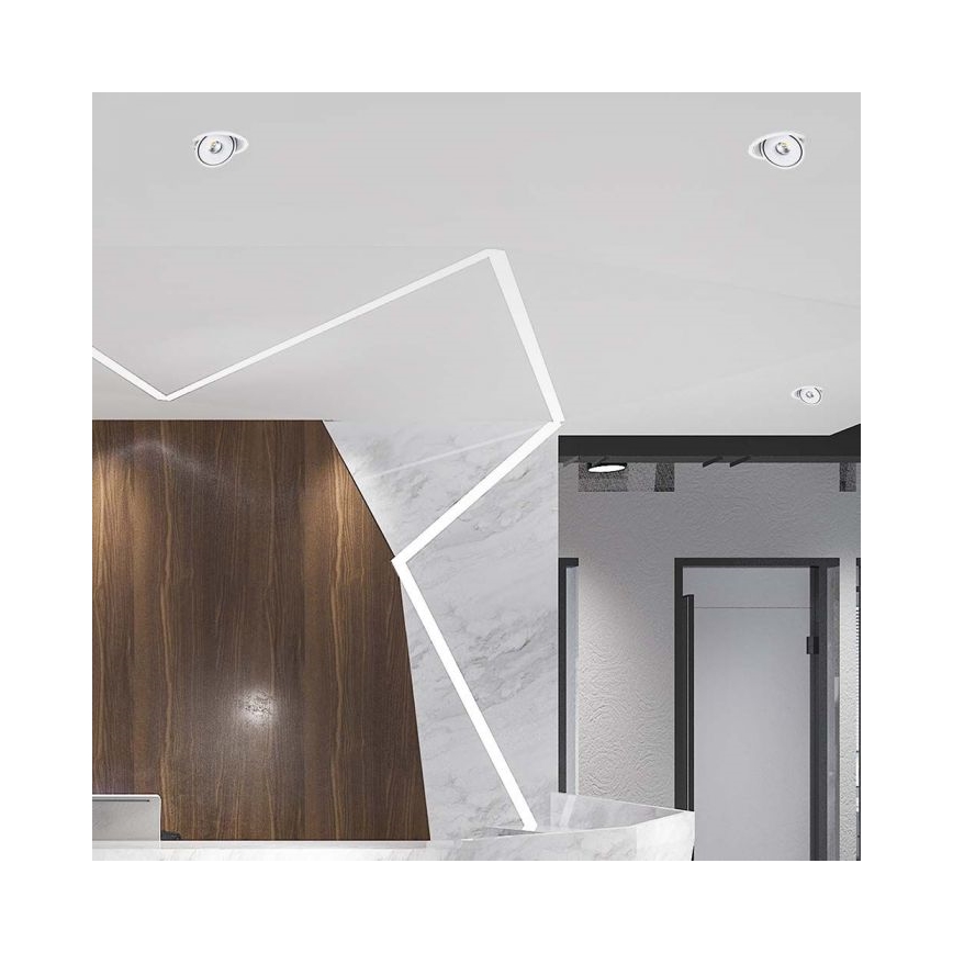 LED infälld spotlight LED/20W/230V 3000/4000/6400K Ø 16,5 cm vit