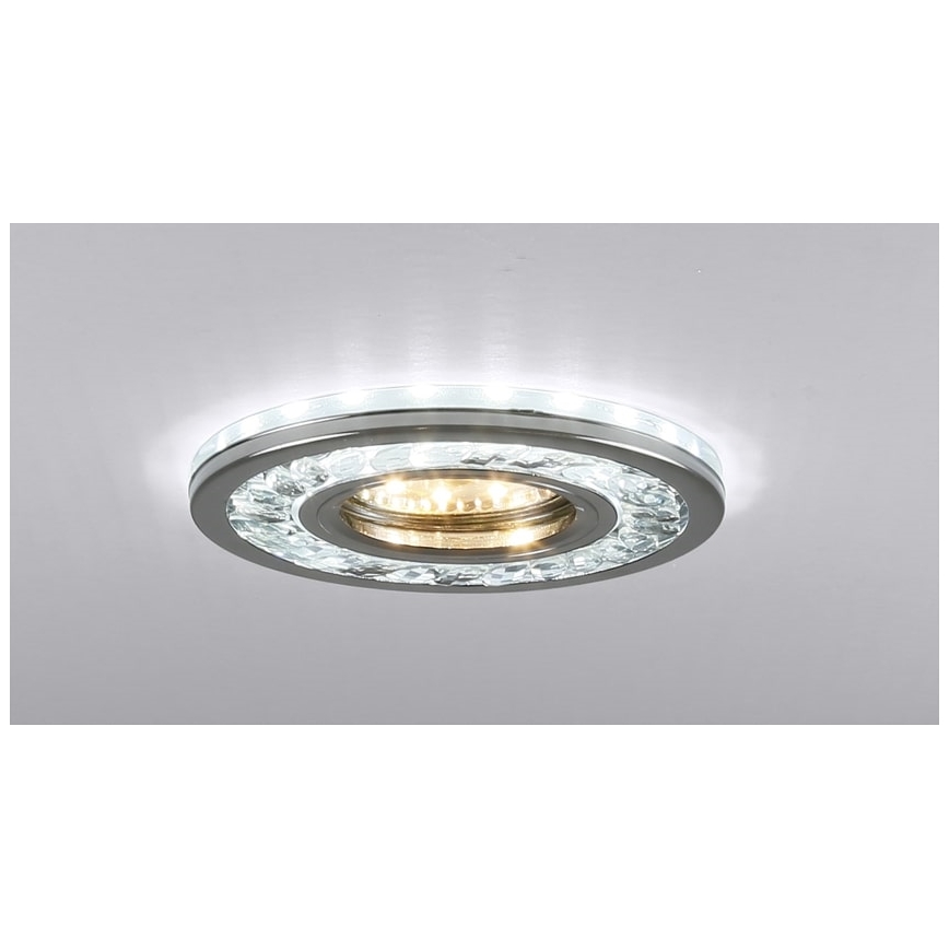 LED infälld taklampa EYE 1xGU10/50W + LED/3W/230V