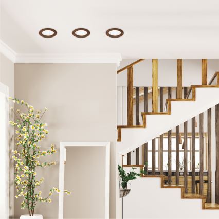 LED infälld spotlight WOODY SPOT LED/12,5W/230V 3000K körsbär ? 16 cm