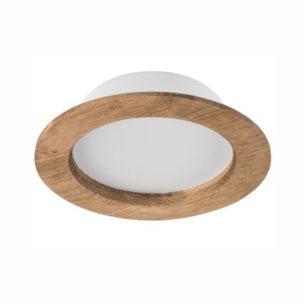 LED infälld takspot WOODY SPOT LED/12,5W/230V 3000K valnöt Ø 16 cm