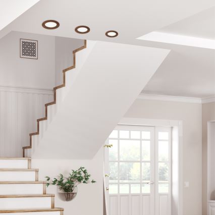 LED infälld spotlight WOODY SPOT LED/12,5W/230V 4000K körsbär ? 16 cm