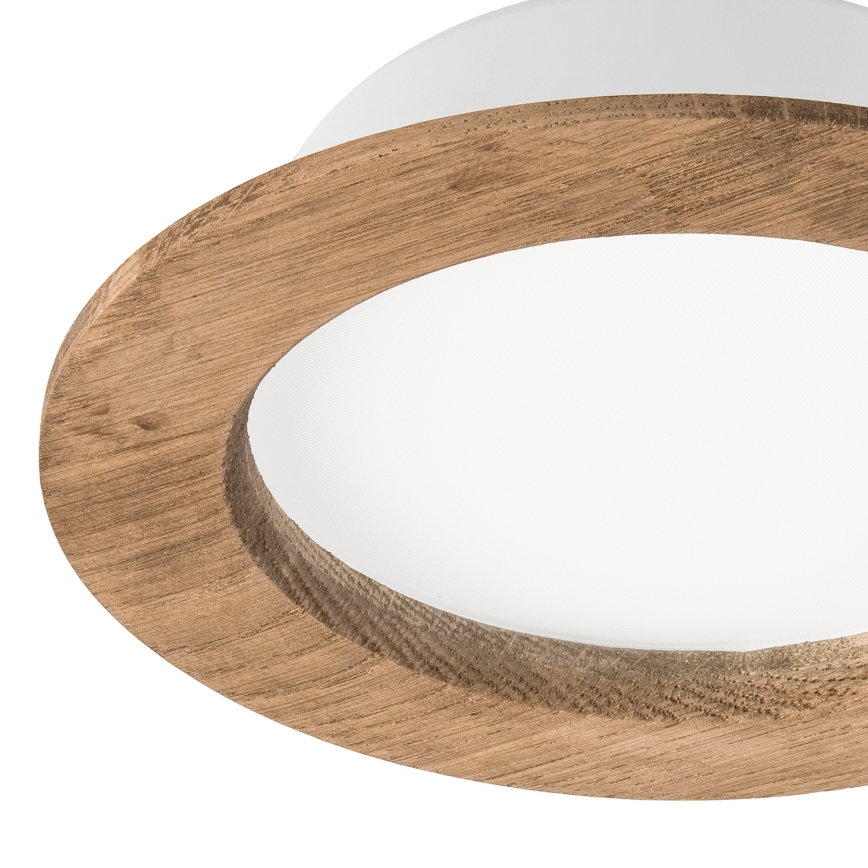 LED infälld taklampa WOODY SPOT LED/12,5W/230V 4000K valnöt Ø 16 cm