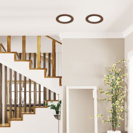 LED infälld spotlight WOODY SPOT LED/16,5W/230V 4000K körsbär ? 18,5 cm