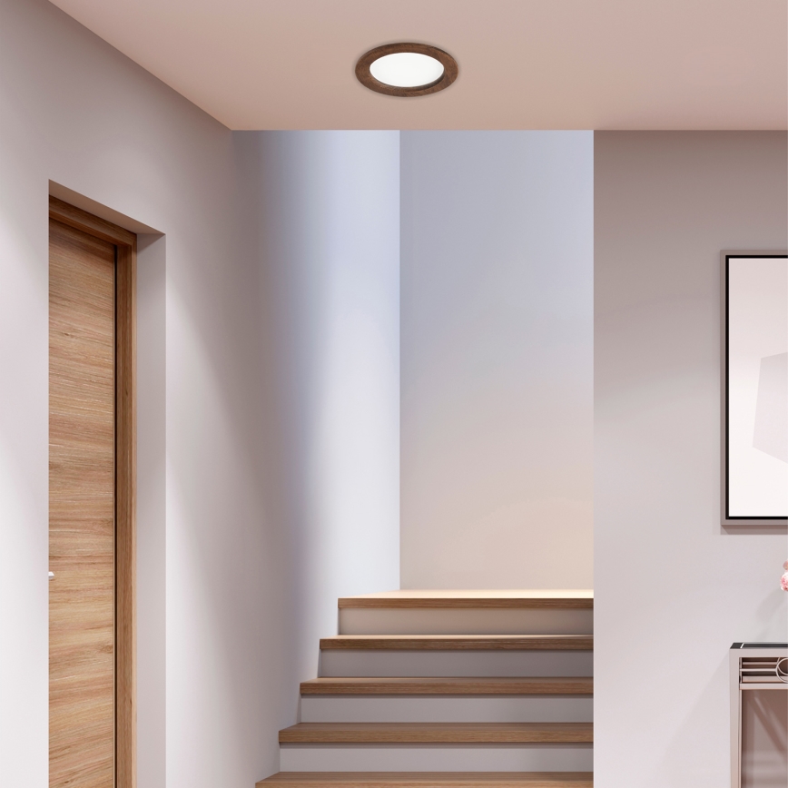 LED infälld spotlight WOODY SPOT LED/16,5W/230V 4000K körsbär ? 18,5 cm