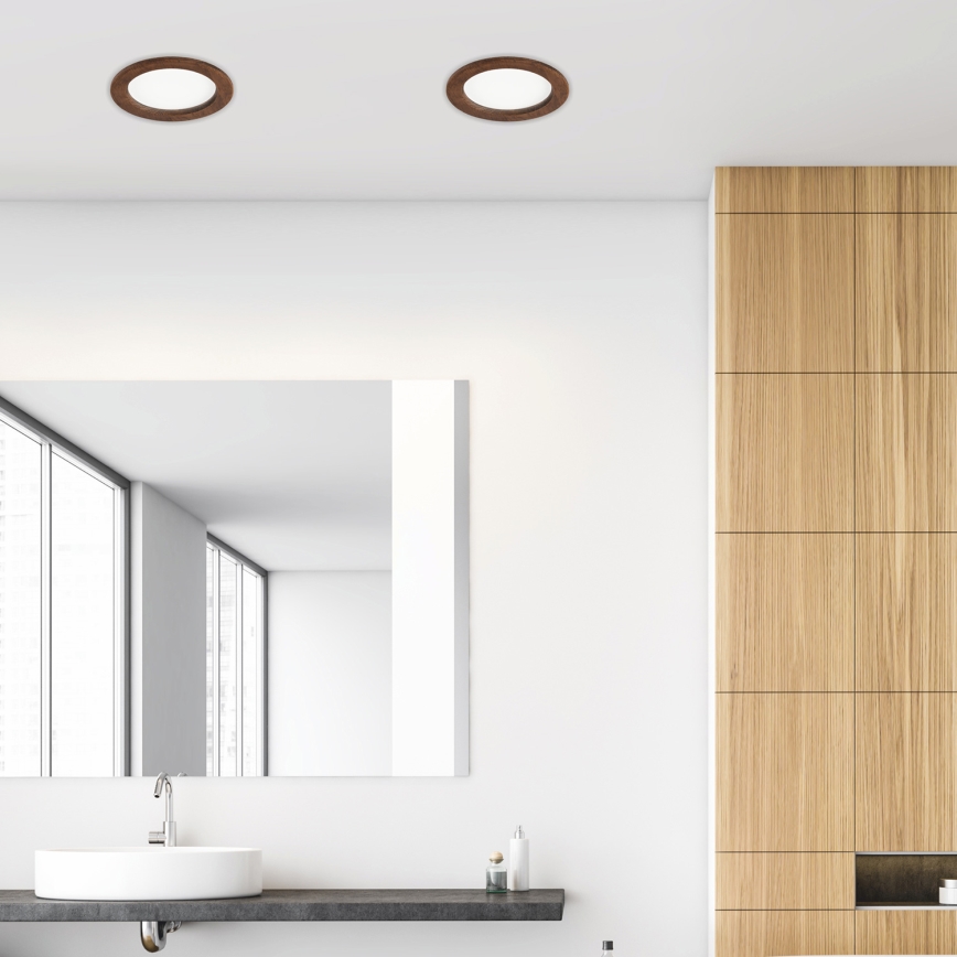 LED infälld spotlight WOODY SPOT LED/16,5W/230V 4000K körsbär ? 18,5 cm