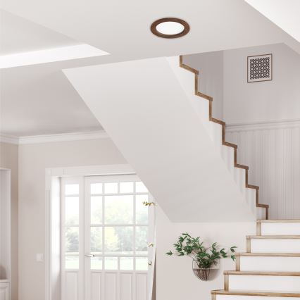 LED infälld spotlight WOODY SPOT LED/16,5W/230V 4000K körsbär ? 18,5 cm