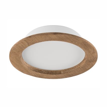 LED infälld takspot WOODY SPOT LED/16,5W/230V 4000K valnöt Ø 18,5 cm