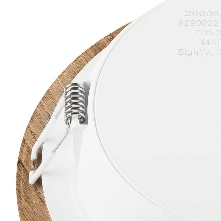 LED infälld takspot WOODY SPOT LED/16,5W/230V 4000K valnöt Ø 18,5 cm