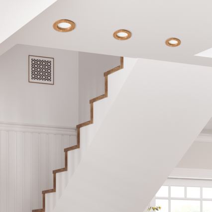 LED infälld takspot WOODY SPOT LED/5,5W/230V 4000K ek Ø 10 cm