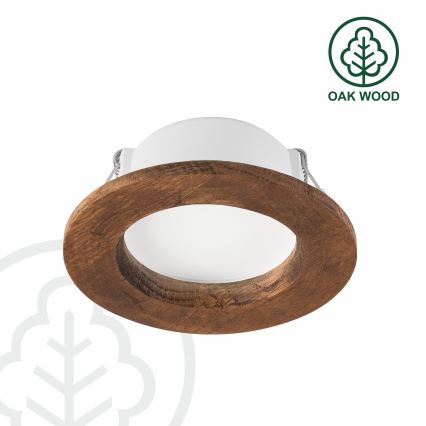 LED infälld takspot WOODY SPOT LED/5,5W/230V 4000K körsbär ? 10 cm
