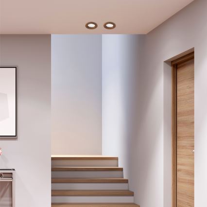 LED infälld takspot WOODY SPOT LED/5,5W/230V 4000K körsbär ? 10 cm