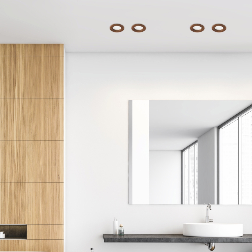 LED infälld takspot WOODY SPOT LED/5,5W/230V 4000K körsbär ? 10 cm