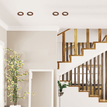 LED infälld takspot WOODY SPOT LED/5,5W/230V 4000K körsbär ? 10 cm