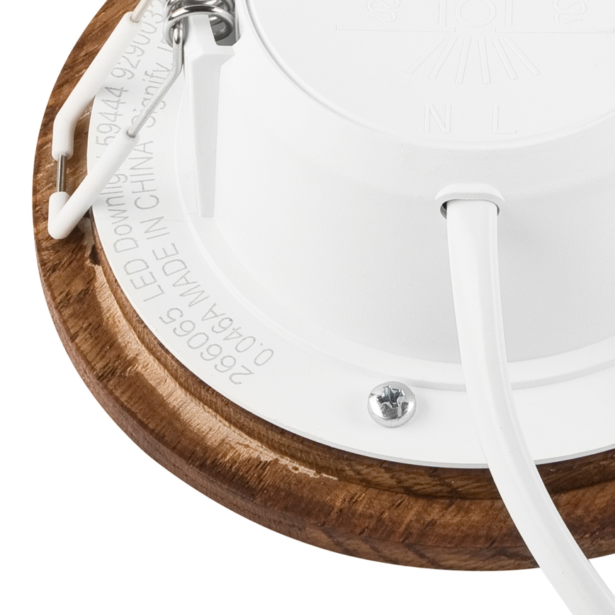 LED infälld takspot WOODY SPOT LED/5,5W/230V 4000K körsbär ? 10 cm