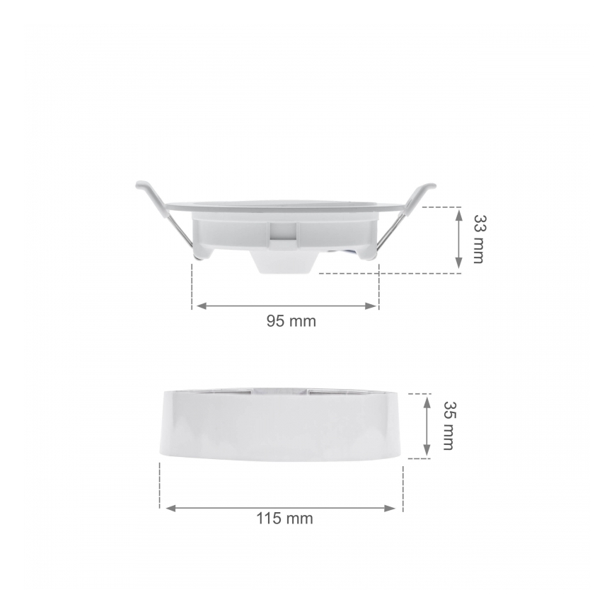 LED-infälld takarmatur ALGINE 2-i-1 LED/6W/230V 4000K vit