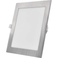 LED infälld takarmatur NEXXO LED/18W/230V 3000/3500/4000K silverfärgad 22,5x22,5 cm